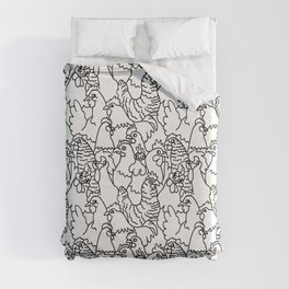 Oh Chickens Duvet Cover