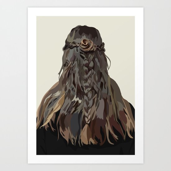 Let Down Your Hair Art Print