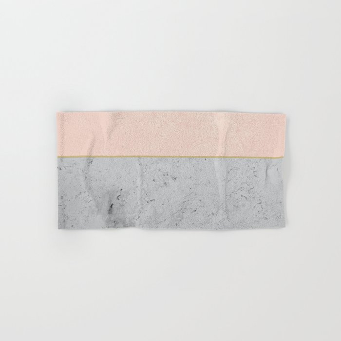 Soft Peach Meets Light Gray Concrete 1 decor art society6 Hand