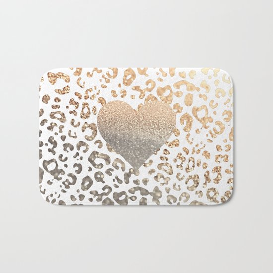 GOLD HEART LEO Bath Mat