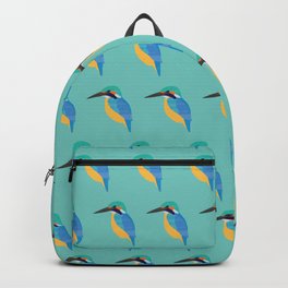 Kingfisher On Blue Backpack | Birdphonecase, Graphicdesign, British, Birdpillow, Birdprint, Britishbirds, Birdtshirt, Birdart, River, Bird 