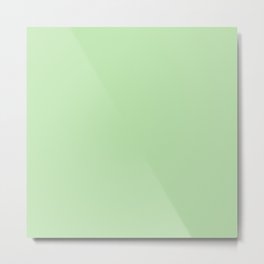 PASTEL GREEN SOLID COLOR Metal Print