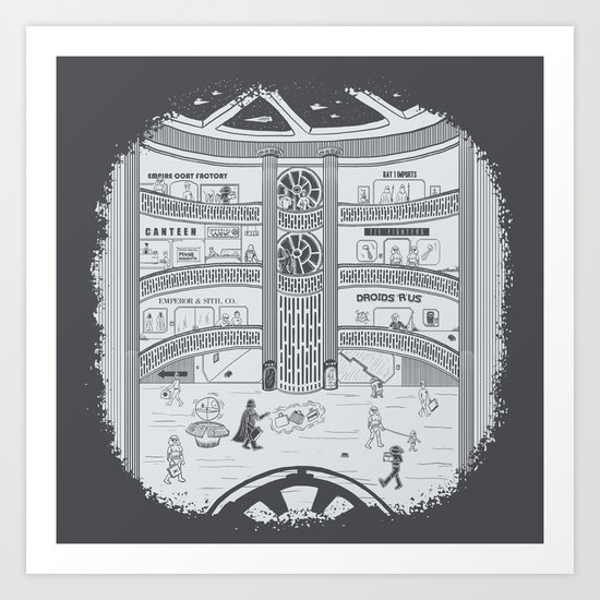 Darth Mall Art Print