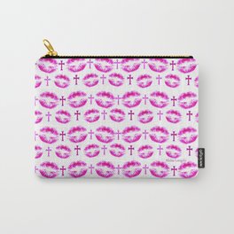 Confetti Rose Lips Gothic Glam Carry-All Pouch