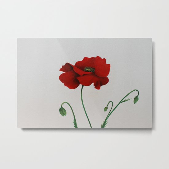 Poppy Metal Print
