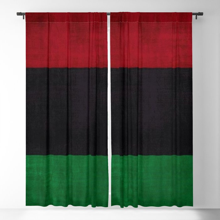 UNIA flag, Afro-American flag, Black Liberation flag Motif Blackout Curtain