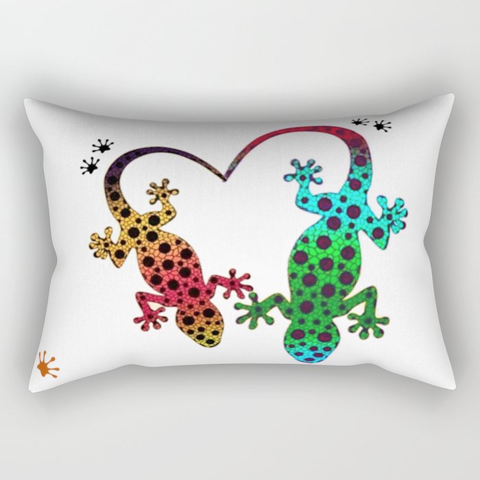 Lizard Love Rectangular Pillow