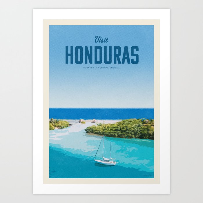 Visit Honduras Art Print