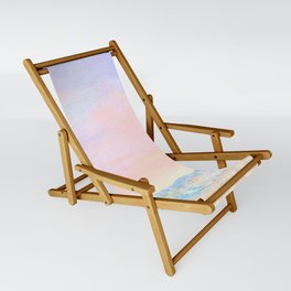 lifeguard house impressionism painted realistic scene Sling Chair