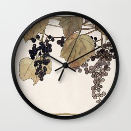 Frost Grape Wall Clock