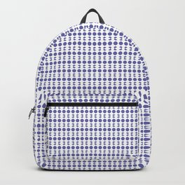 Pattern with small octagons. White and Very Peri color. Backpack | Classic, Octagons, Ornamental, Shapes, Very, Rhombus, Color, Abstraction, Abstract, Graphic 