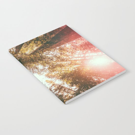 California Redwoods Sun-rays and Sky Notebook