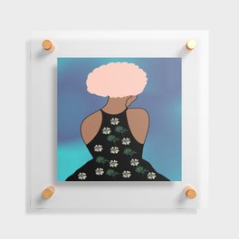 Woman At The Meadow 02 Floating Acrylic Print