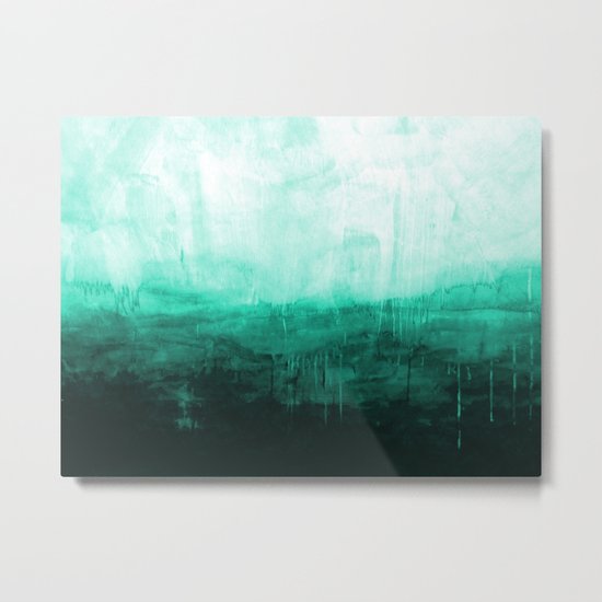 Paint 8 abstract minimal modern water ocean wave painting must have canvas affordable fine art Metal Print