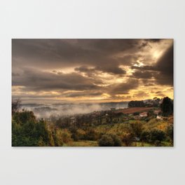 Valley Of Fog Canvas Print