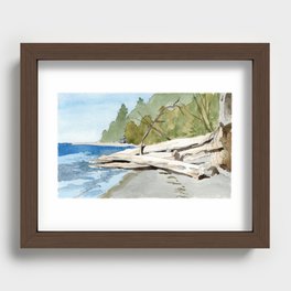 Whidbey Beach 2 Recessed Framed Print