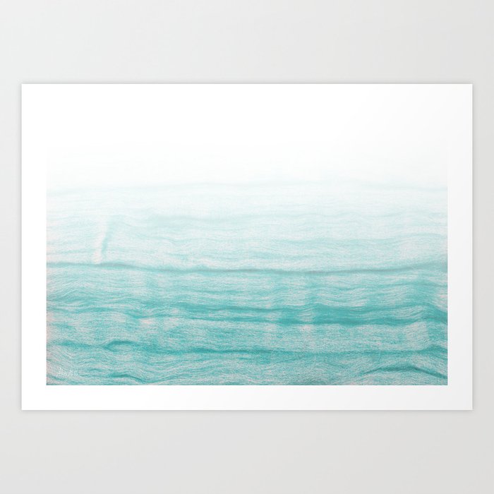 Turquoise sea Art Print