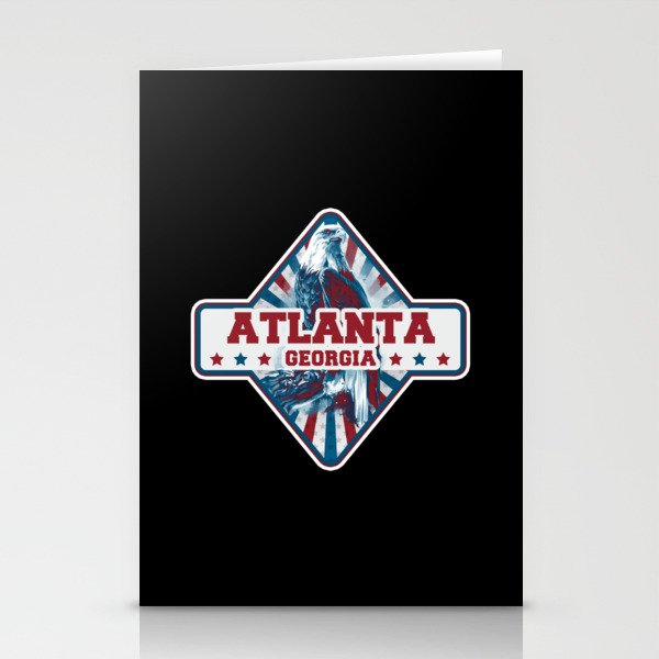 Atlanta city gift. Town in USA Stationery Cards