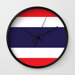 flag of thailand 2 -thailand,Siam,thai,siamese,bangkok. Wall Clock | Bangkok, Indochinese, Siamese, Paktai, Elephant, Isan, Andaman, Kinnon, Nakhon, Graphicdesign 