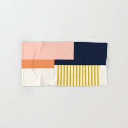 Sol Abstract Geometric Print in Multi Hand & Bath Towel