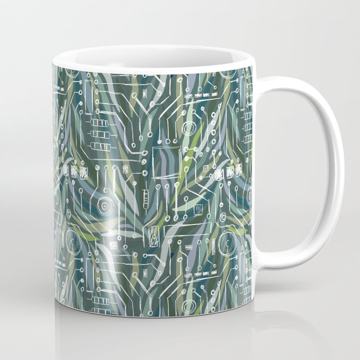 Leafy Green PCB Coffee Mug