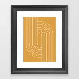 Oval Lines Abstract XXXIII Framed Art Print