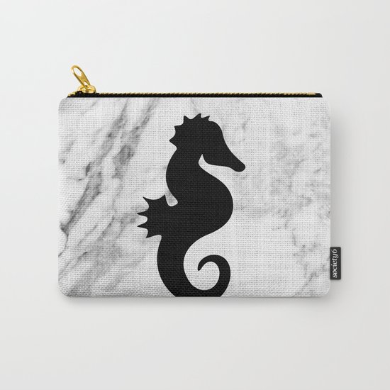 Marble seahorse Carry-All Pouch