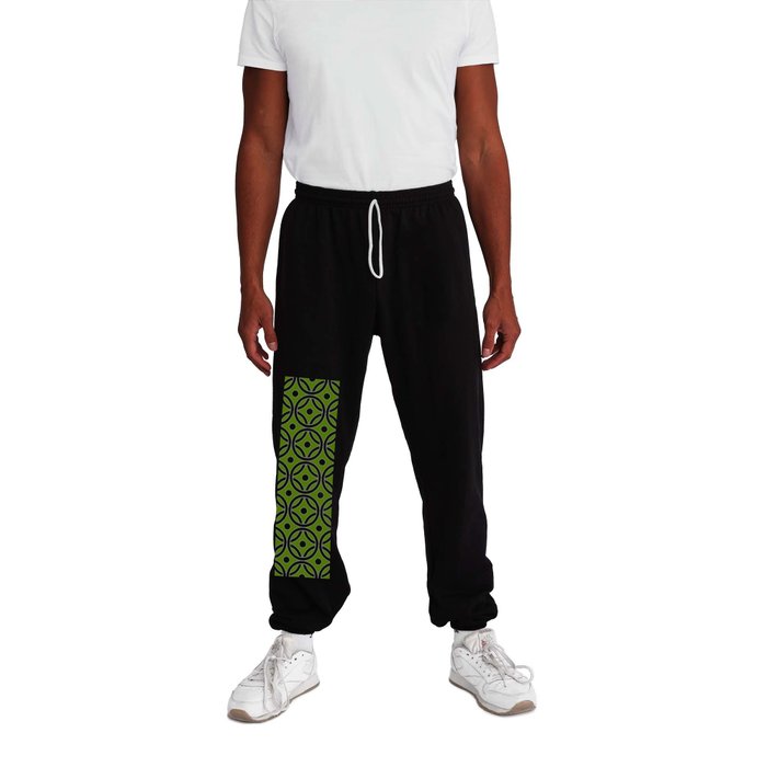 Circle and abstraction 64 - green Sweatpants