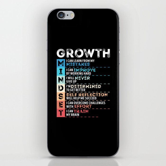 Motivational Quotes Growth for Entrepreneurs iPhone Skin