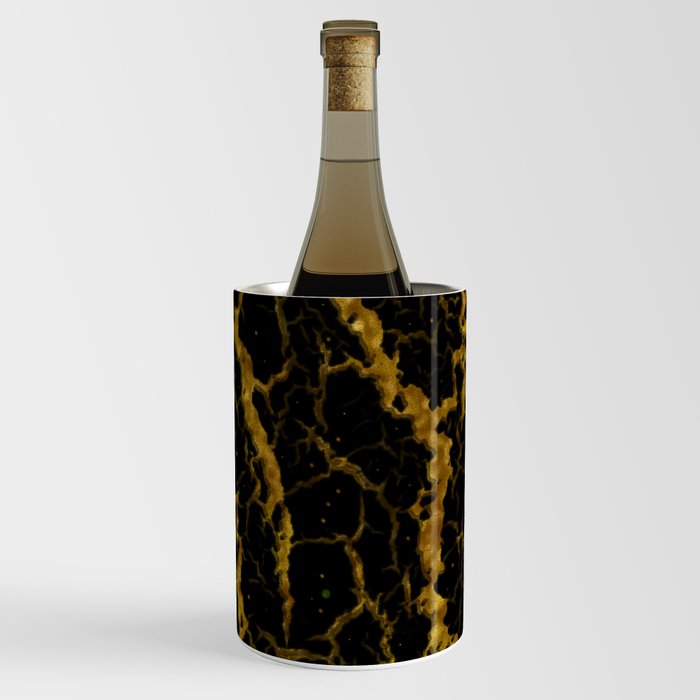 Cracked Space Lava - Glitter Orange Wine Chiller