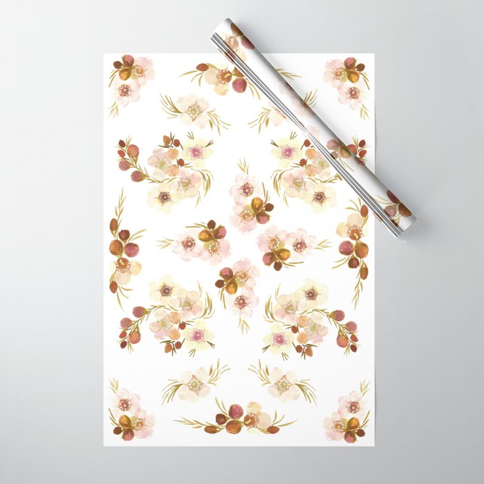 Waxy Flowers Wrapping Paper