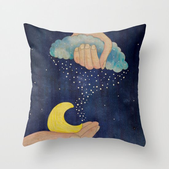 Handmade Night Throw Pillow