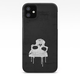  GRUNGE BACKGROUND WITH SKULL iPhone Case