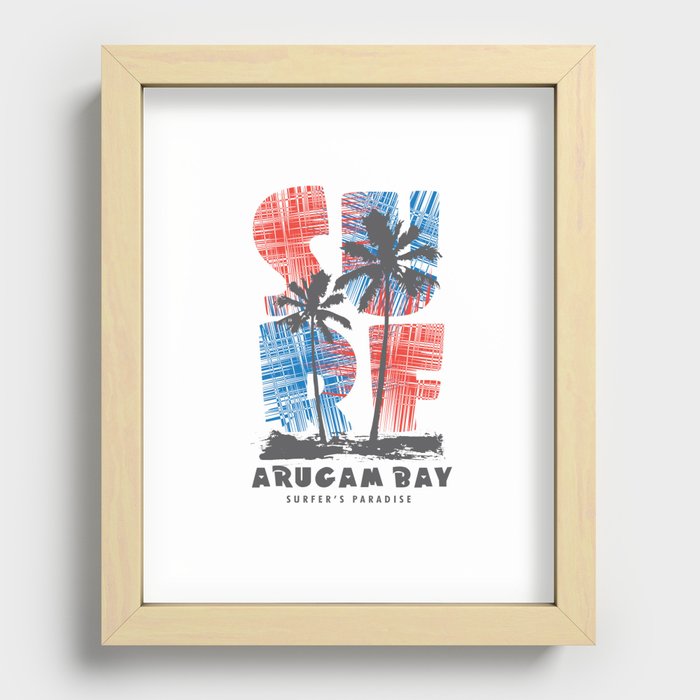 Arugam Bay surf paradise Recessed Framed Print