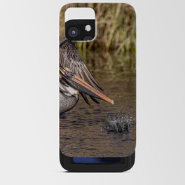 Pelican Taking off on the Bayou iPhone Card Case