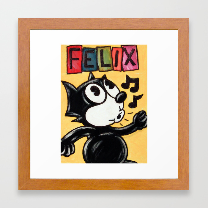 Felix The Cat Framed Art Print By Msgimaging Society6