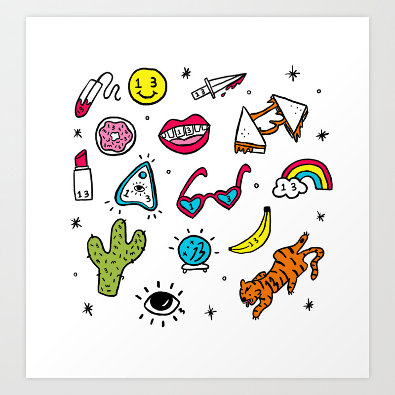 Friday The 13th Flash Sheet Art Print By Wawawawick Society6
