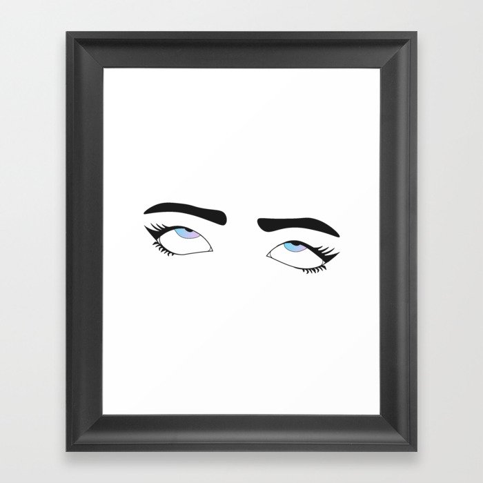 Eye Roll Framed Art Print