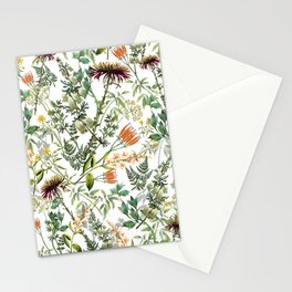Spring, garden botanicals, herbs, flowers, vintage,  Stationery Card