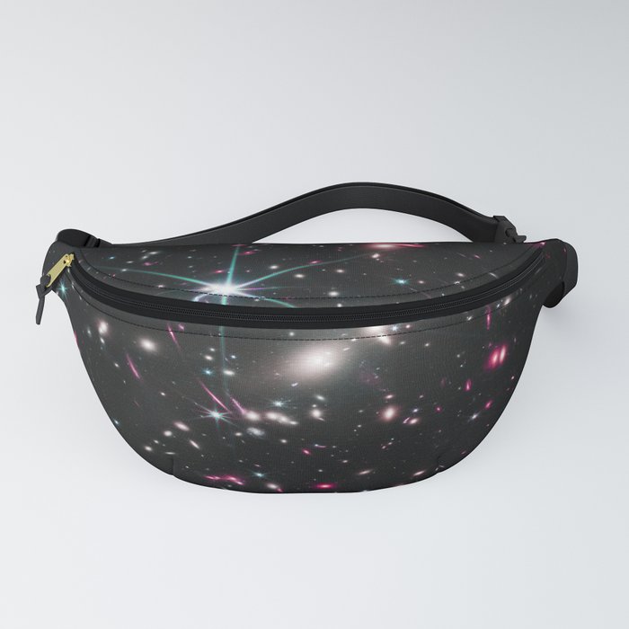 Galaxies of the Universe pink blue Webb Telescope First Image Fanny Pack