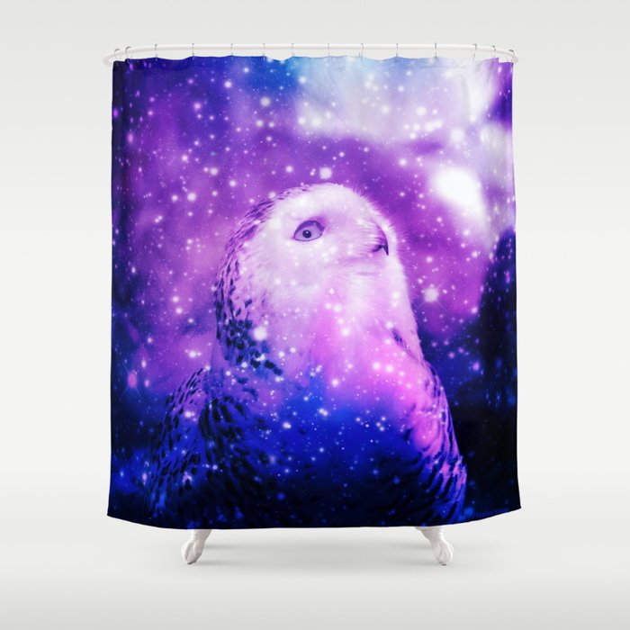 Celestial Owl Shower Curtain