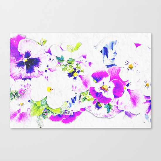 Paper Flowers Canvas Print
