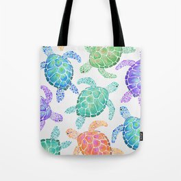 Sea Turtle - Colour Tote Bag