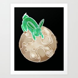 Jade Rabbit of the Moon Art Print
