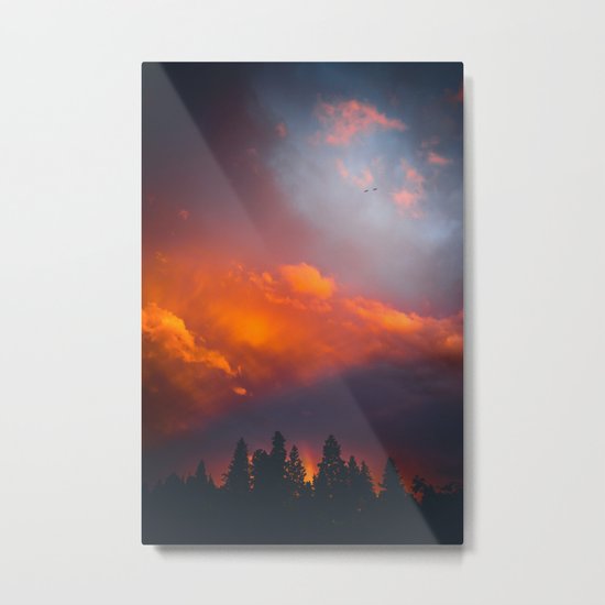 Bend Oregon: sunset & rainbow Metal Print