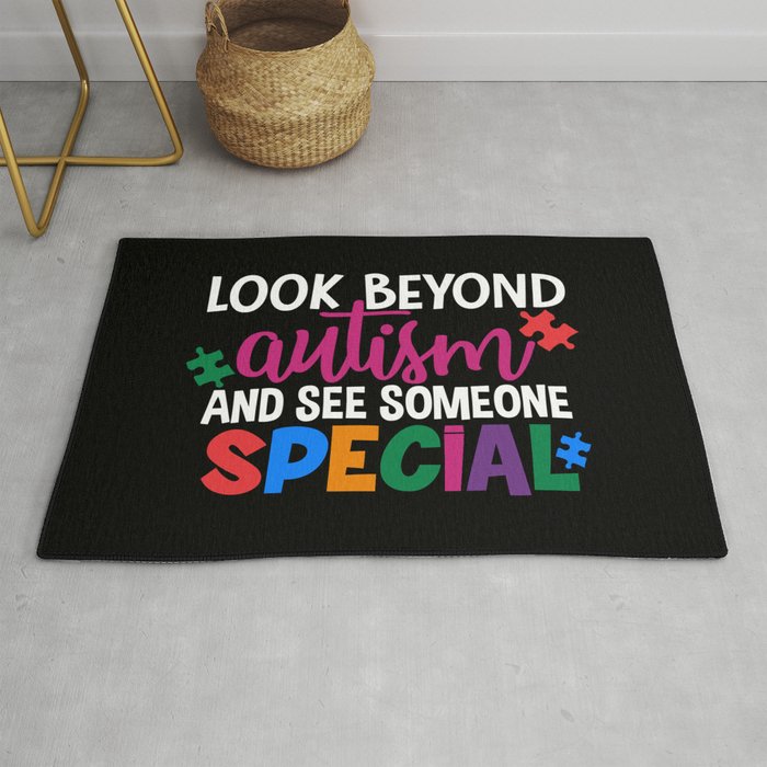 Look Beyond Autism And See Someone Special Rug