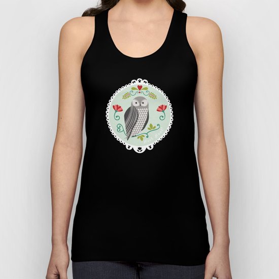 Piccola Damigella Gufo Unisex Tank Top