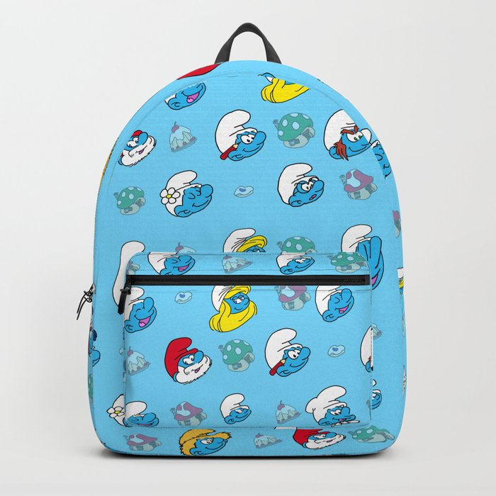 Smurfs Pattern Backpack