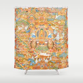Mandala Buddhist 14 Shower Curtain