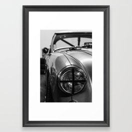 Black 'n White Racer / Classic Car Photography Framed Art Print